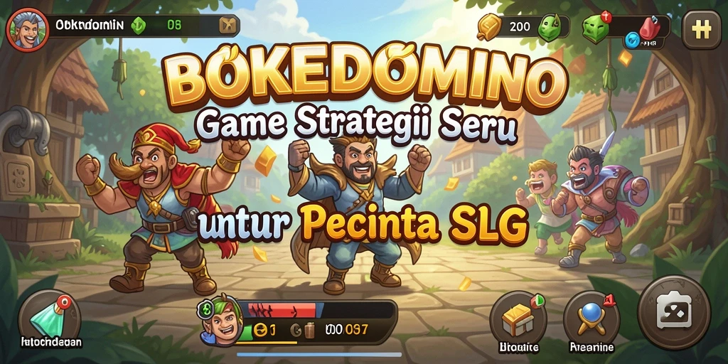 Tampilan gameplay seru di BOKEDOMINO dengan strategi yang mendebarkan.