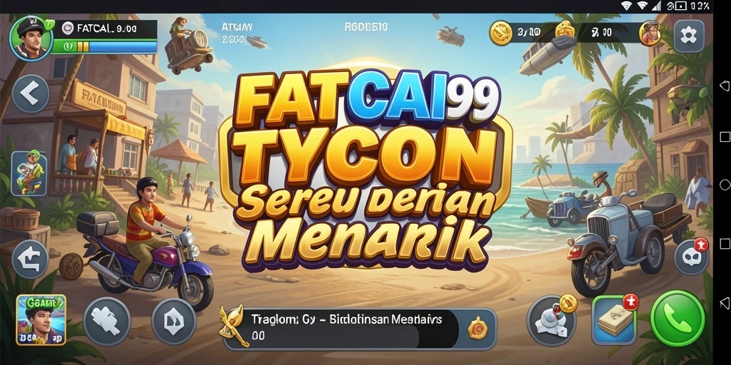 Screenshot FATCAI99 menunjukkan pengelolaan bisnis yang seru.