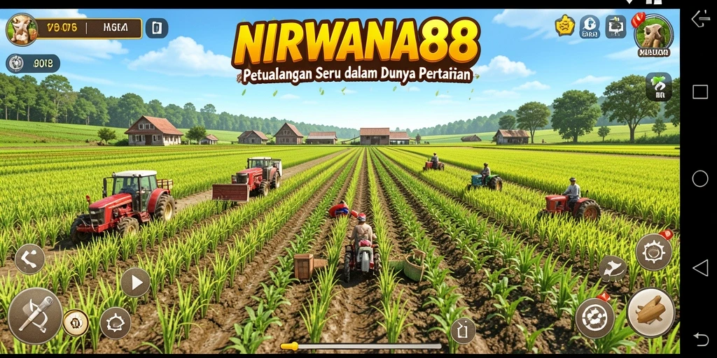 Tampilan menarik dari gameplay NIRWANA88 yang menampilkan kebun subur.