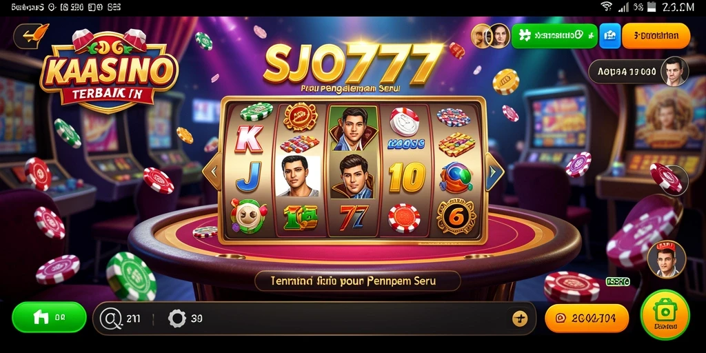 Tampilan menarik dari gameplay SJO777 yang menyuguhkan keseruan kasino.